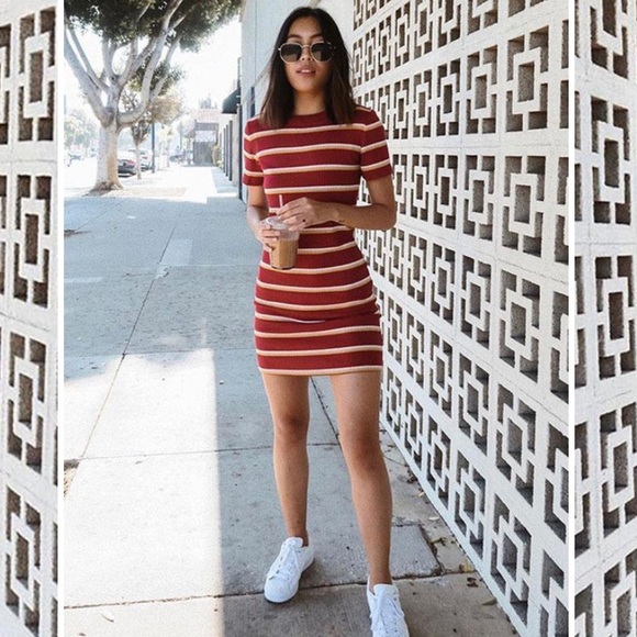 Striped Mini Dress - Picture 2 of 3